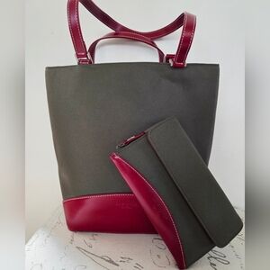 VINTAGE Kate Spade Purse & Wallet Army Green and Red
